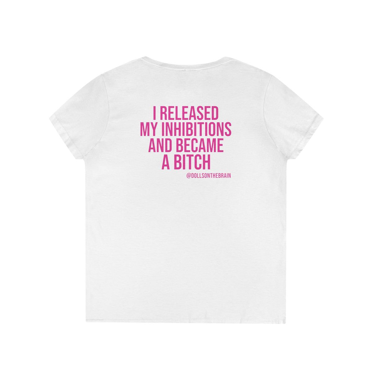 InhiBITCHions V-Neck Tee