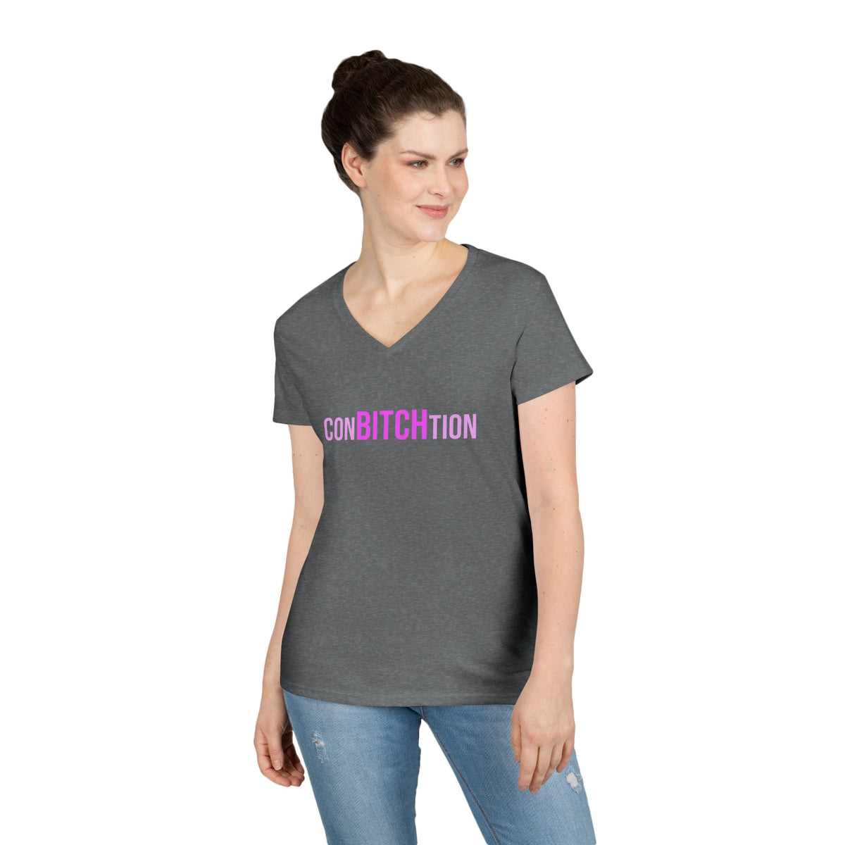 ConBITCHtion V-Neck Tee