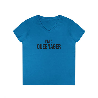 QUEENAGER V-Neck Tee