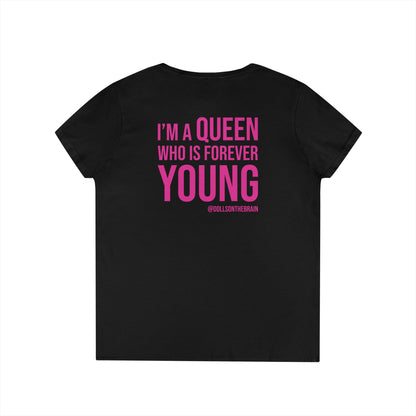 QUEENAGER V-Neck Tee