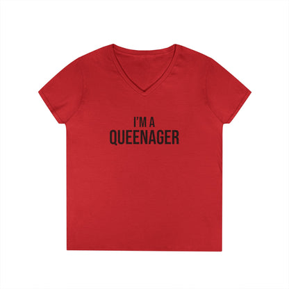 QUEENAGER V-Neck Tee