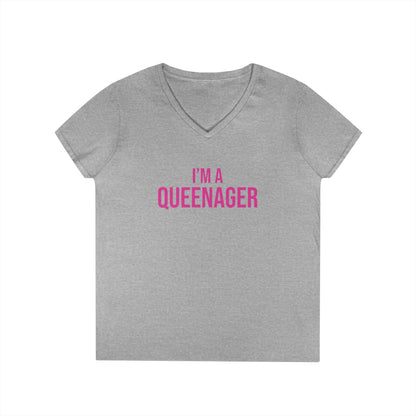 QUEENAGER V-Neck Tee