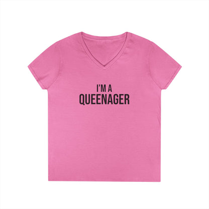 QUEENAGER V-Neck Tee