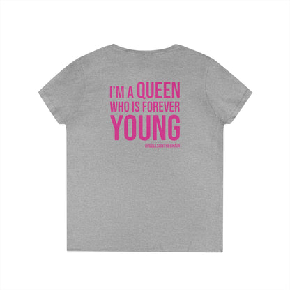 QUEENAGER V-Neck Tee