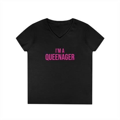 QUEENAGER V-Neck Tee