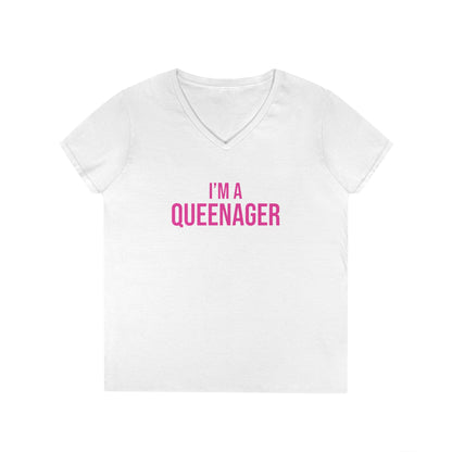 QUEENAGER V-Neck Tee