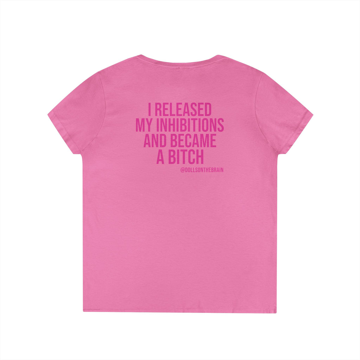 InhiBITCHions V-Neck Tee