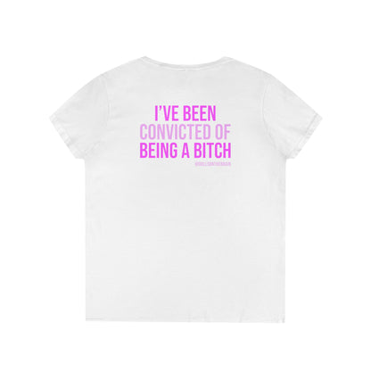 ConBITCHtion V-Neck Tee