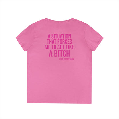 BITCHuation V-Neck Tee