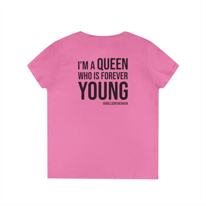 QUEENAGER V-Neck Tee