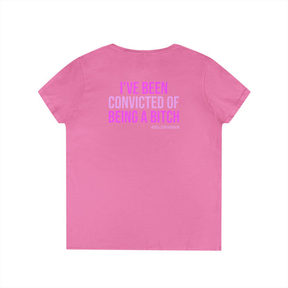 ConBITCHtion V-Neck Tee