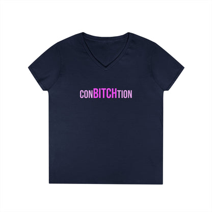 ConBITCHtion V-Neck Tee
