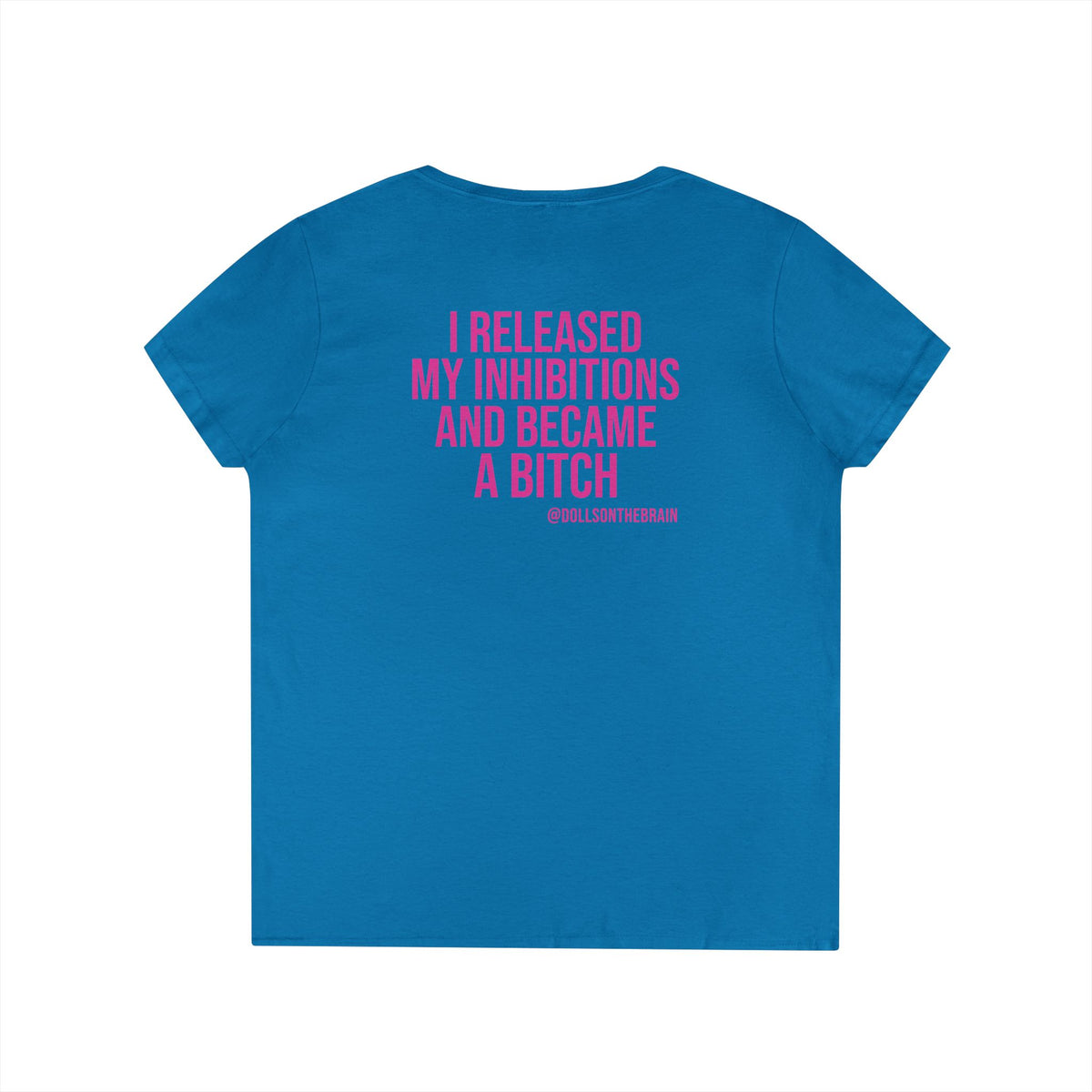 InhiBITCHions V-Neck Tee