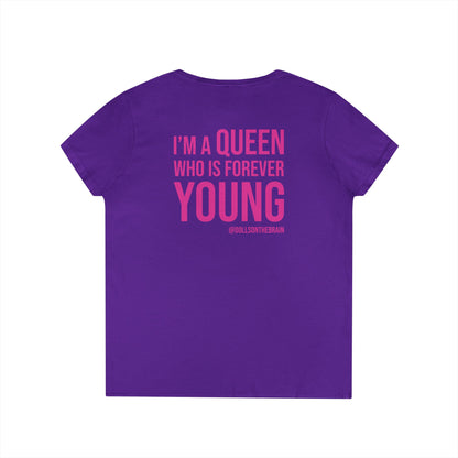 QUEENAGER V-Neck Tee
