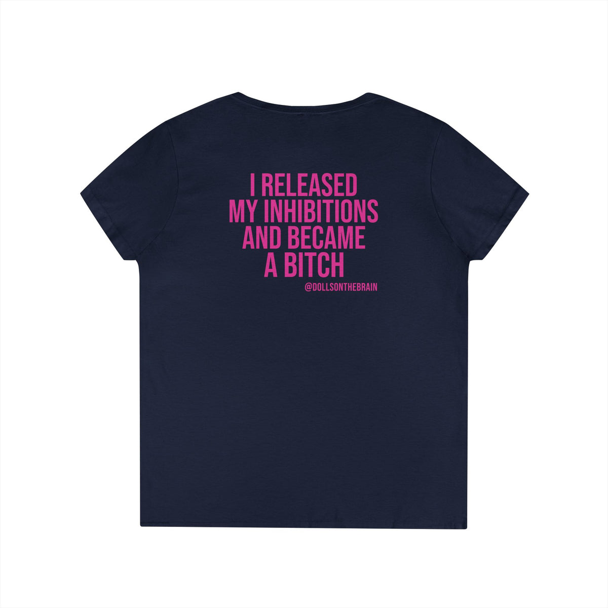 InhiBITCHions V-Neck Tee