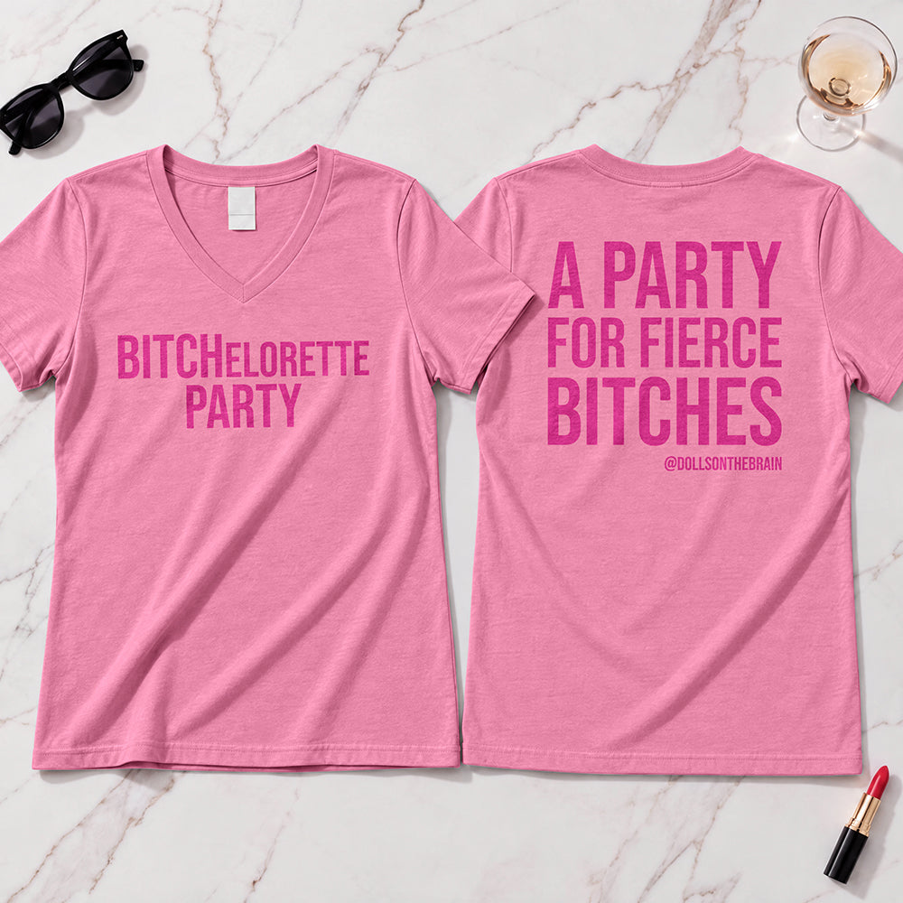 BITCHelorette V-Neck Tee