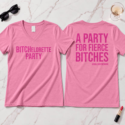 BITCHelorette V-Neck Tee