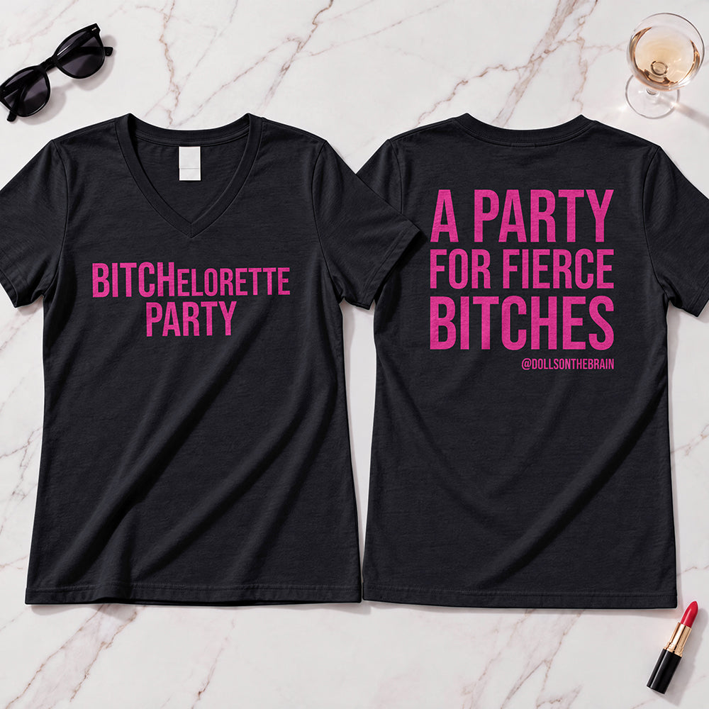 BITCHelorette V-Neck Tee