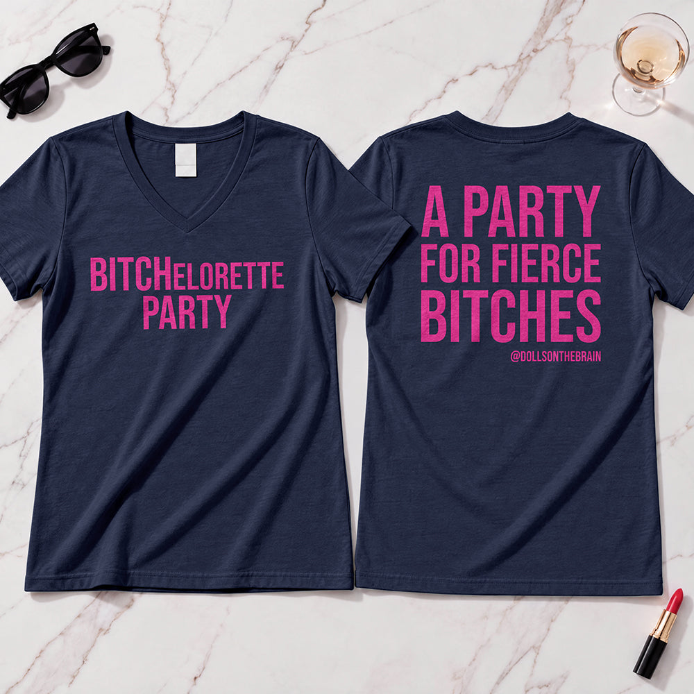 BITCHelorette V-Neck Tee