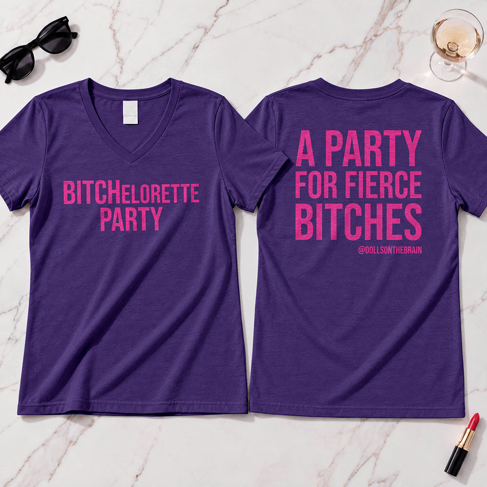 BITCHelorette V-Neck Tee