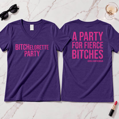 BITCHelorette V-Neck Tee