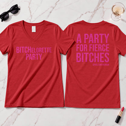 BITCHelorette V-Neck Tee