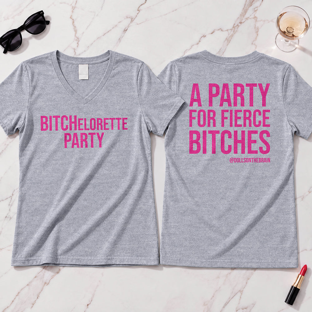 BITCHelorette V-Neck Tee