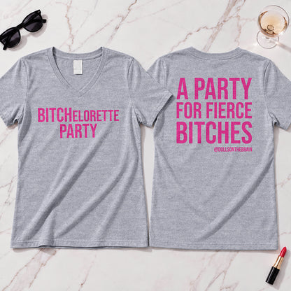 BITCHelorette V-Neck Tee