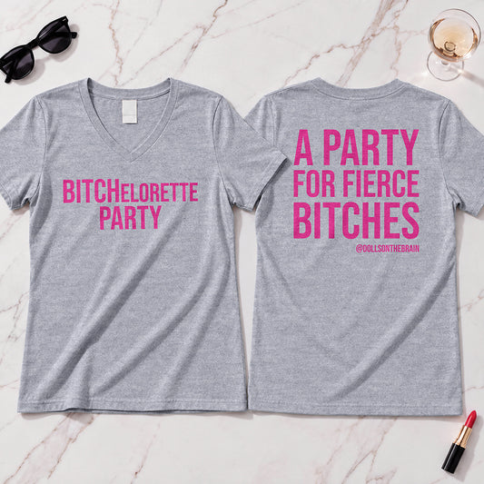 BITCHelorette V-Neck Tee