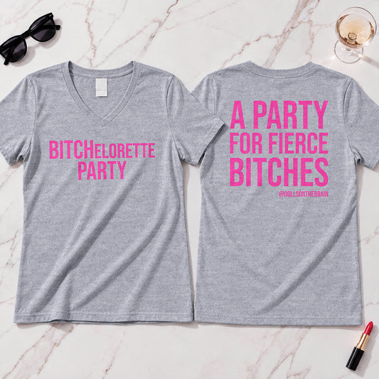 BITCHelorette V-Neck Tee