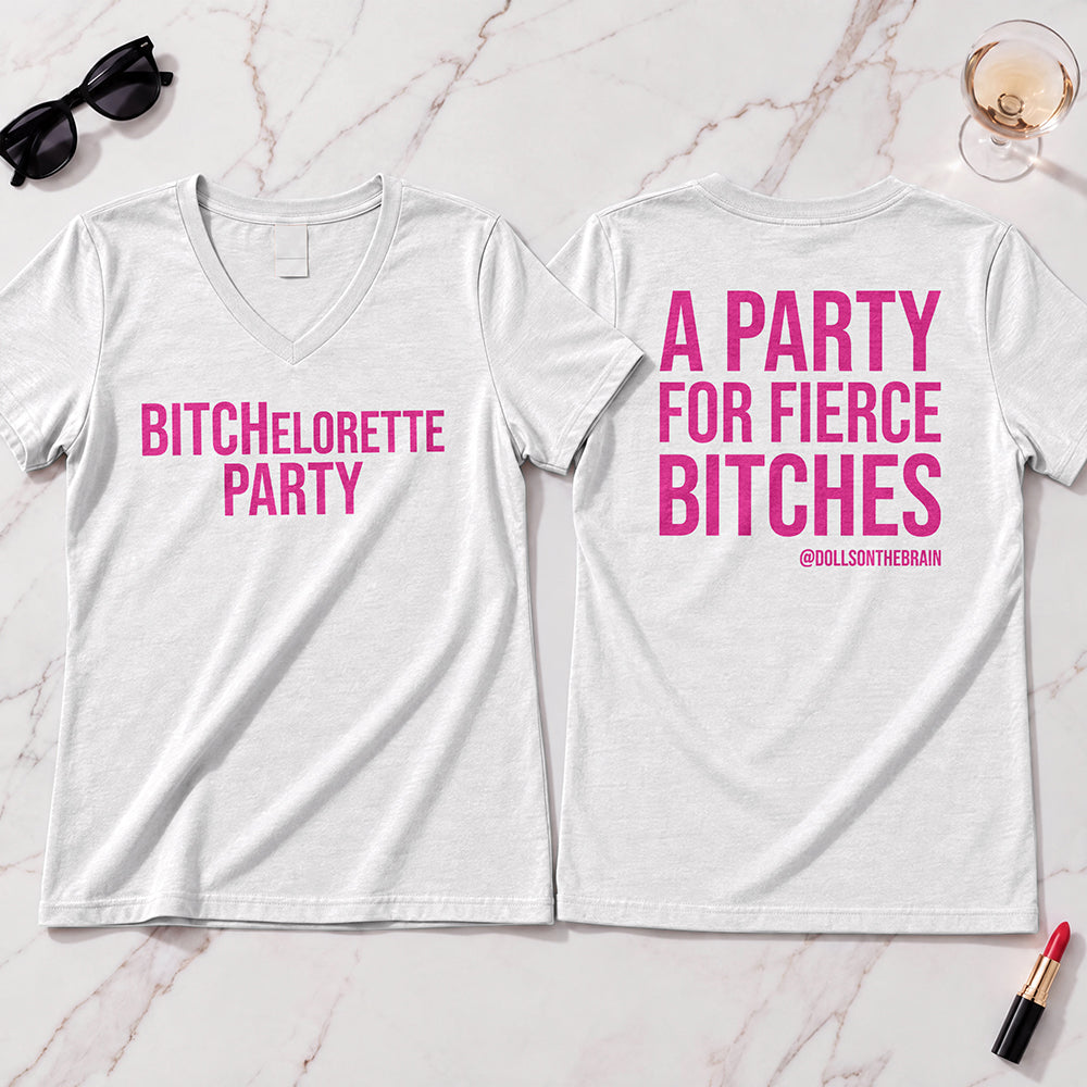 BITCHelorette V-Neck Tee