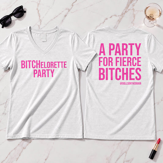 BITCHelorette V-Neck Tee